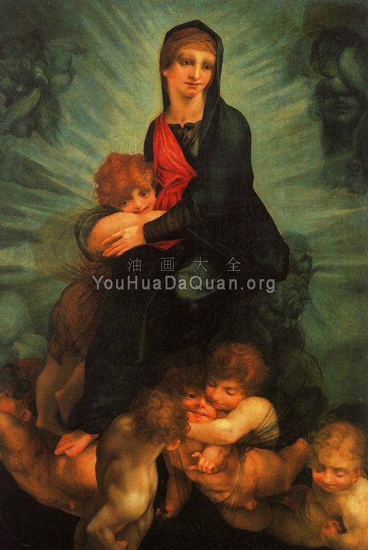 Madonna and Child with Putti - 罗素·菲伦蒂诺